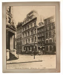 Großer Albuminabzug von Lincolns Haus in Springfield nach der Beerdigung, 1865